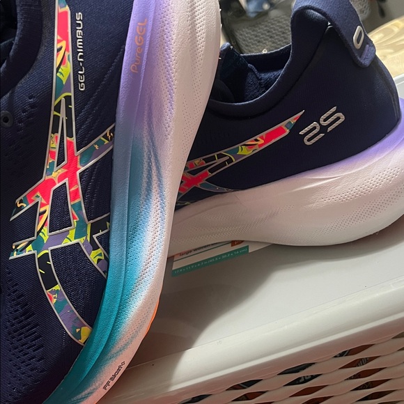 NEW ASICS Gel-Nimbus 25 Lite-Show Navy Blue Men’s Sz 10 (NWT/NWOB) 1011B619-300 - Picture 10 of 15